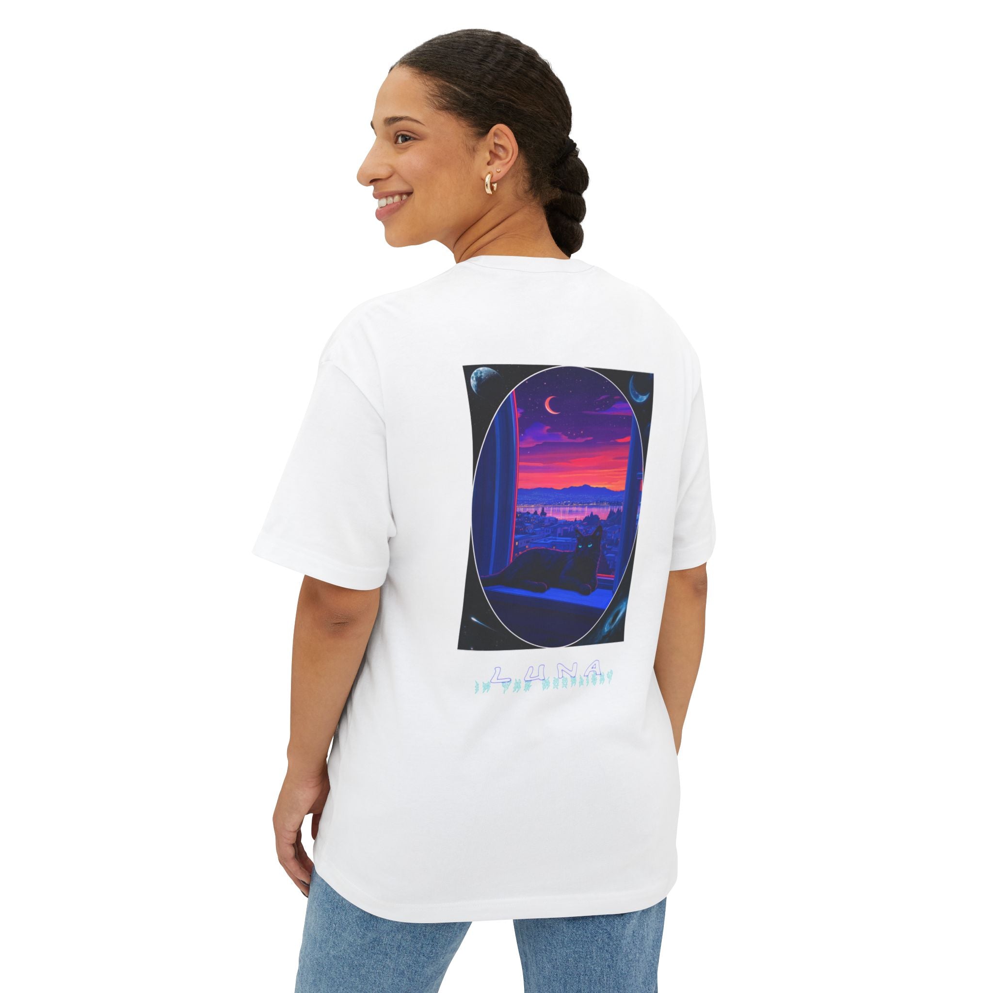 Luna in the Moonlight Oversized Tee